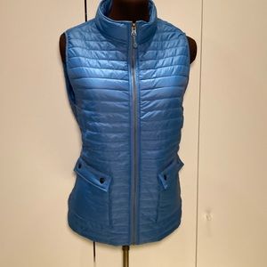 Vineyard vines puffer packable vest blue M